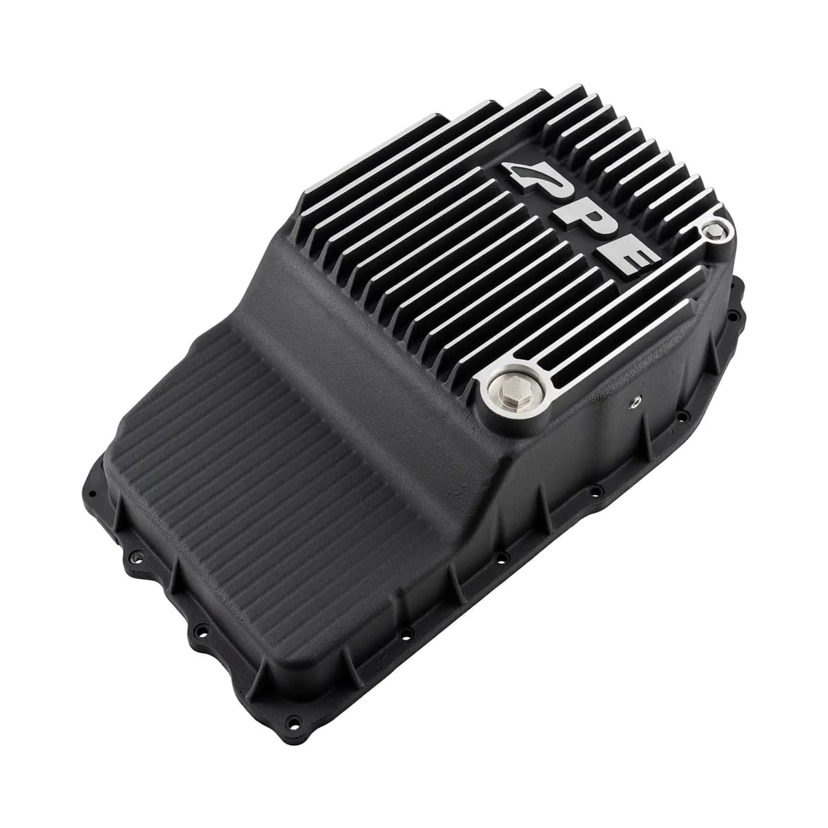 Pacific Performance 2019-2025 GM 8L45/8L80/8L90 Heavy-Duty Cast Aluminum Transmission Pan Brushed 128051810