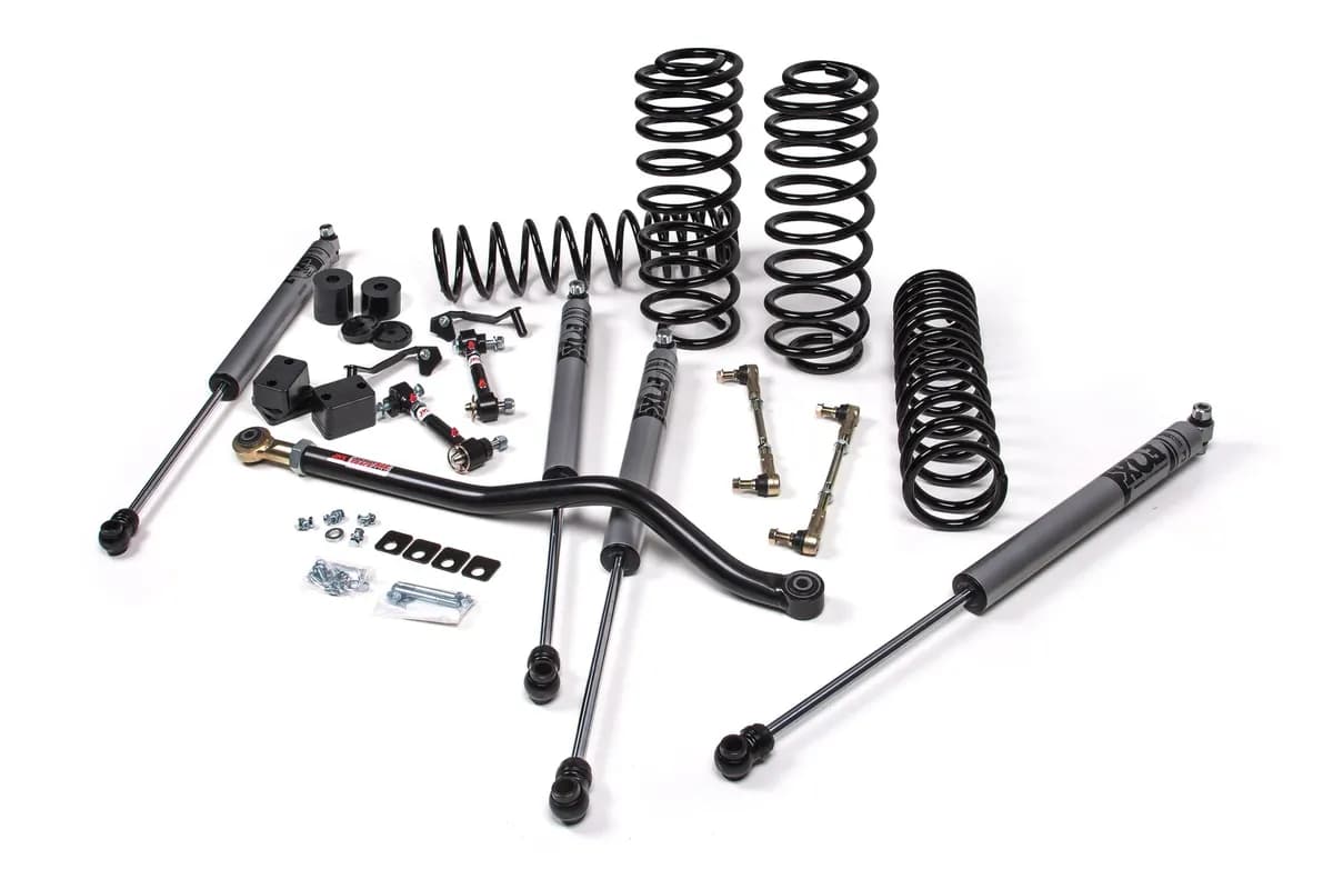 2018-2024 Jeep Wrangler JL J-Venture 3.5 Inch Lift Kit 4 Door w/Fox Adventure Series Shocks HD Rate Coils JSPEC