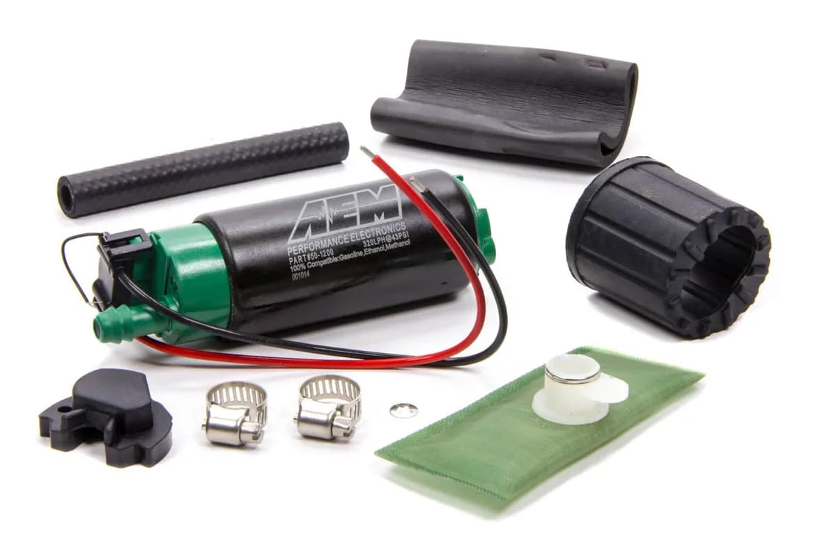 AEM High Flow In-Tank Fuel Pump for 340LPH @ 40 psi - Offset Inlet - E85 Compatible