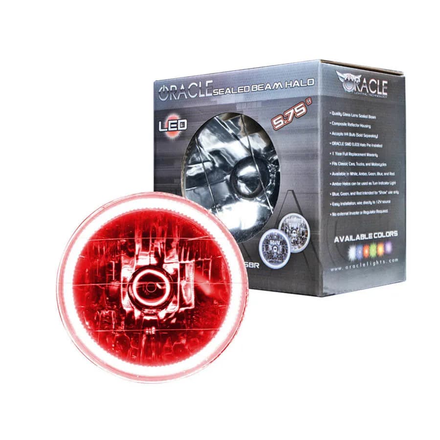 Oracle 5.75' Sealed Beam - Red