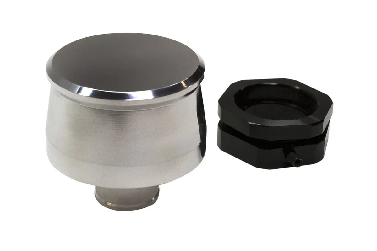 PRW - Valve Cover Breather Kit, Push In Style, Black Anodized - 4120444