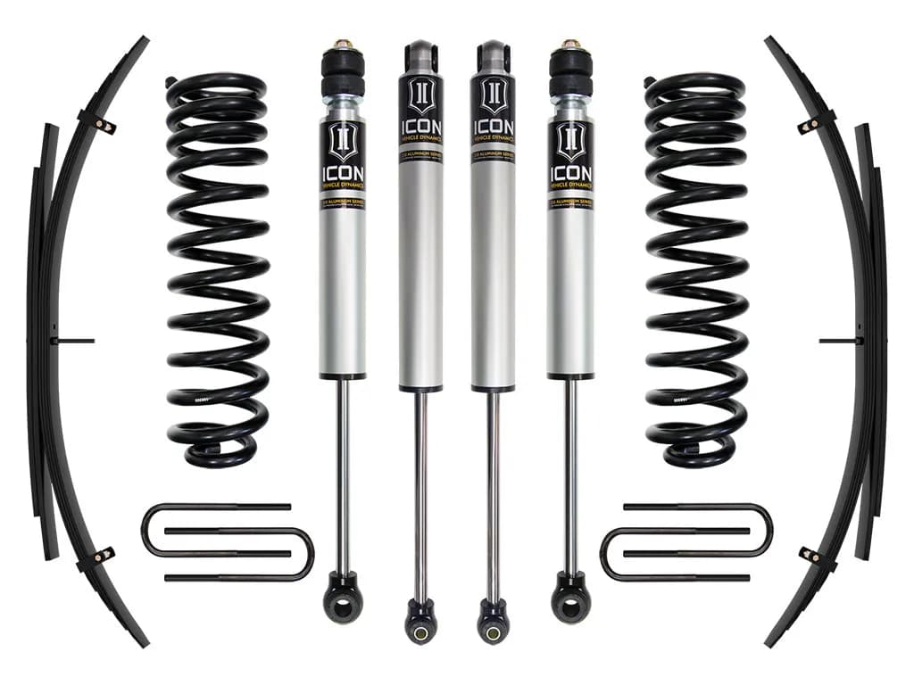 ICON 2011-2016 Ford F-250/F-350 Super Duty 4WD Diesel, 2.5" Lift, Stage 1 Suspension System w/ Expansion Packs
