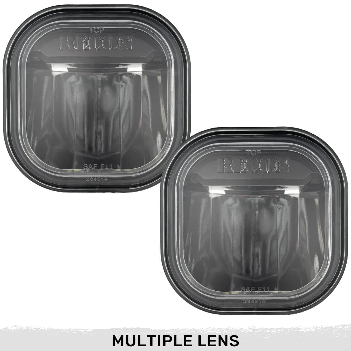 Ford Superduty 11-16 LED Fog Lights 2-Piece Set Replaces Both OEM Ford Superduty F-250350450550 Fog Lights - Smoked