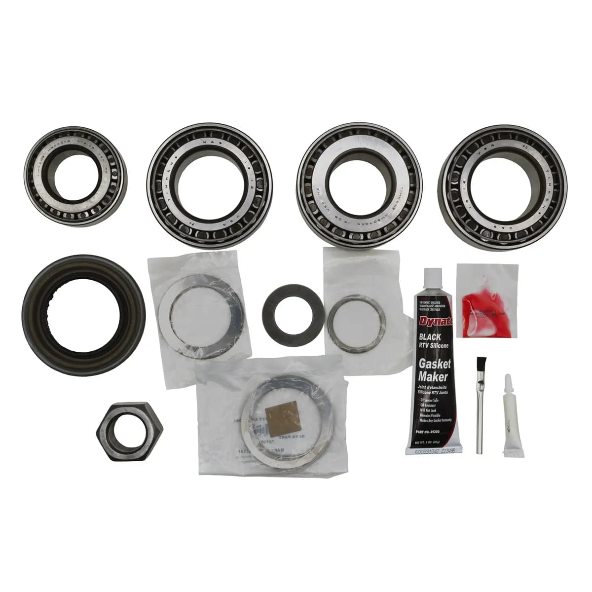 Eaton Master Differential Install Kit; Rear; Dana 80; 10 Cover Bolts; 12 Ring Gear Bolts; 35/37 Axle Spline; 37 Pinion Spline; Standard Rotation; Fits 1998 And Older Applications;