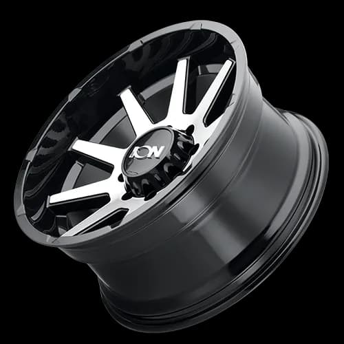 Cast Aluminum Wheels 143 GBM 20x10 Machined Face Gloss Black 8 On 165.1 Bolt Pattern -19 Offset ION Wheels
