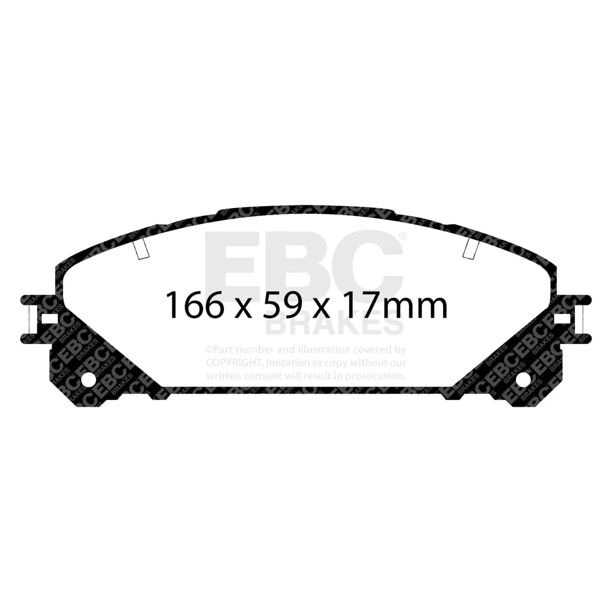 Greenstuff 2000 Pad and Plain Disc Rotor Kit; Front; 327mm Rotor Diameter;