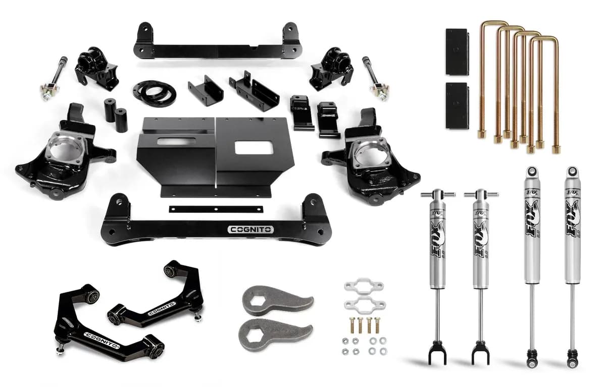 Cognito 6-Inch Standard Lift Kit with Fox PS 2.0 IFP Shocks for 11-19 Silverado Sierra 2500 3500 2WD 4WD