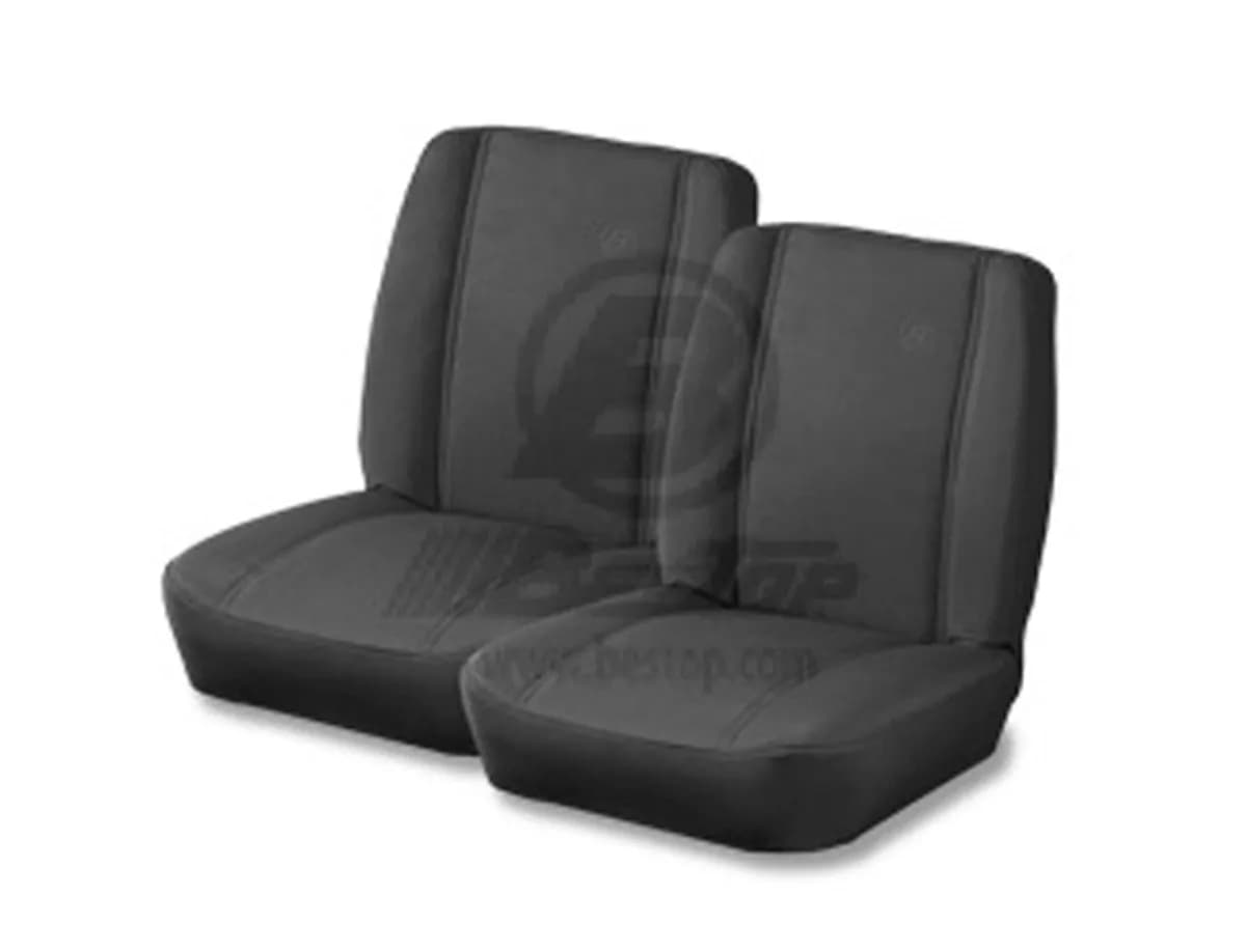 7686 Jeep Cj7; 8795 Wrangler Yj; 9706 Wrangler TJ Trialmax II Classic Front Low Back Vinyl Black