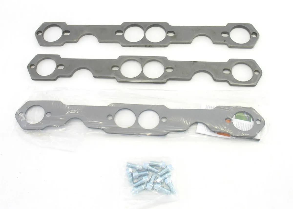 Patriot Exhaust H7864 Header Flange Pair Chevrolet Small Block 265-400 Tube Diameter 1 5/8" Round Port