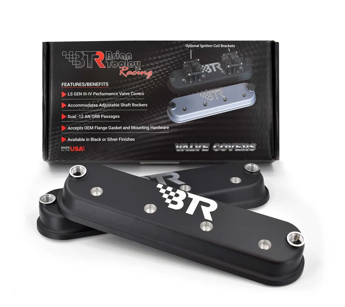 Valve Cover Assembly Black w/o Coil Mounts