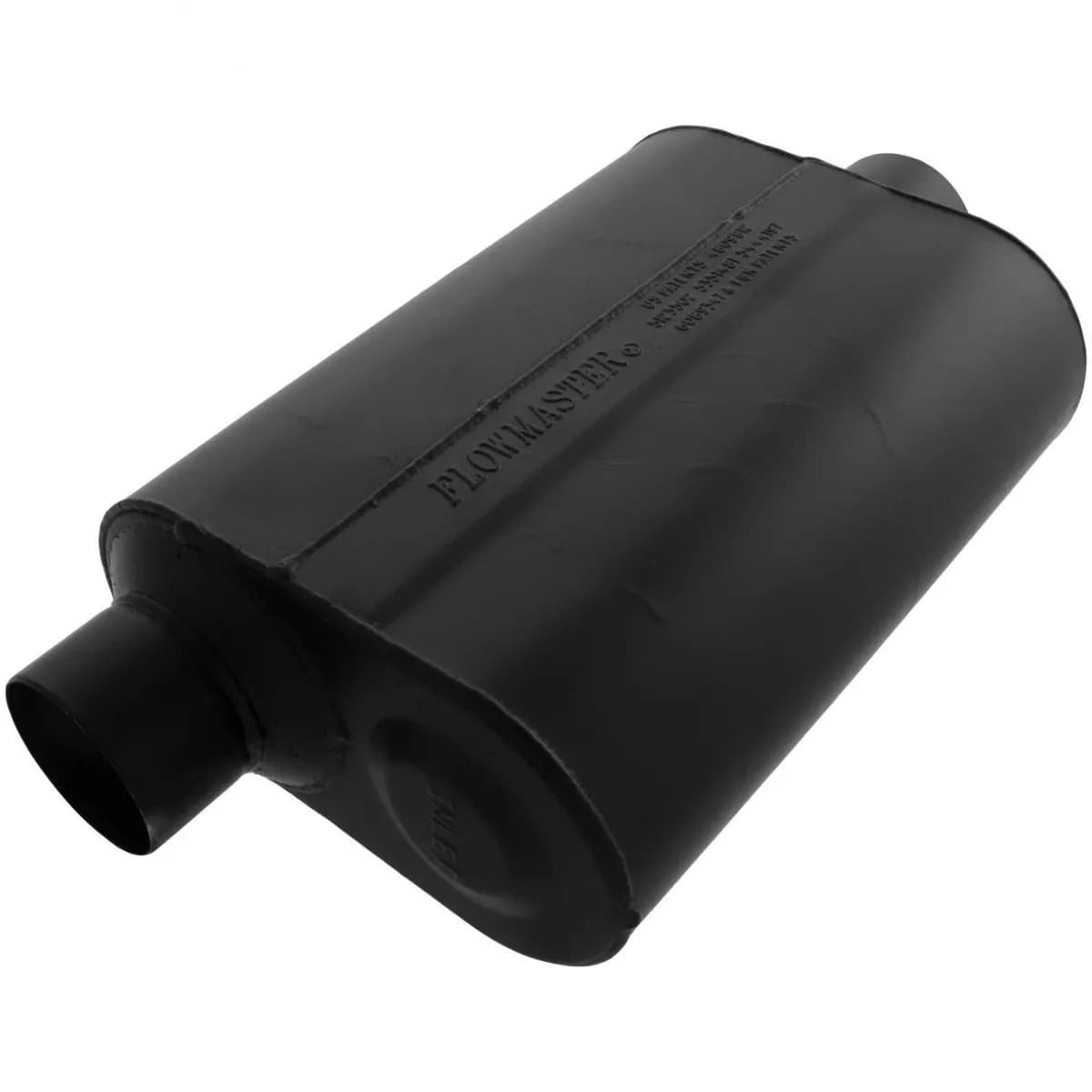 Super 40 Series Muffler 3.00in IN (O) / OUT (C): ea 16 Gauge Aluminized Steel