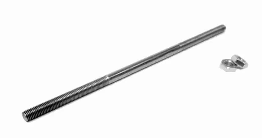 Threaded Rods with Nuts 5/16-24 Plated Zinc Yellow 5.00 Inches Long
