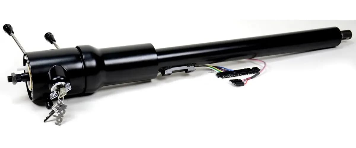76-86 Jeep CJ7 Steering Column Black w/Ignition