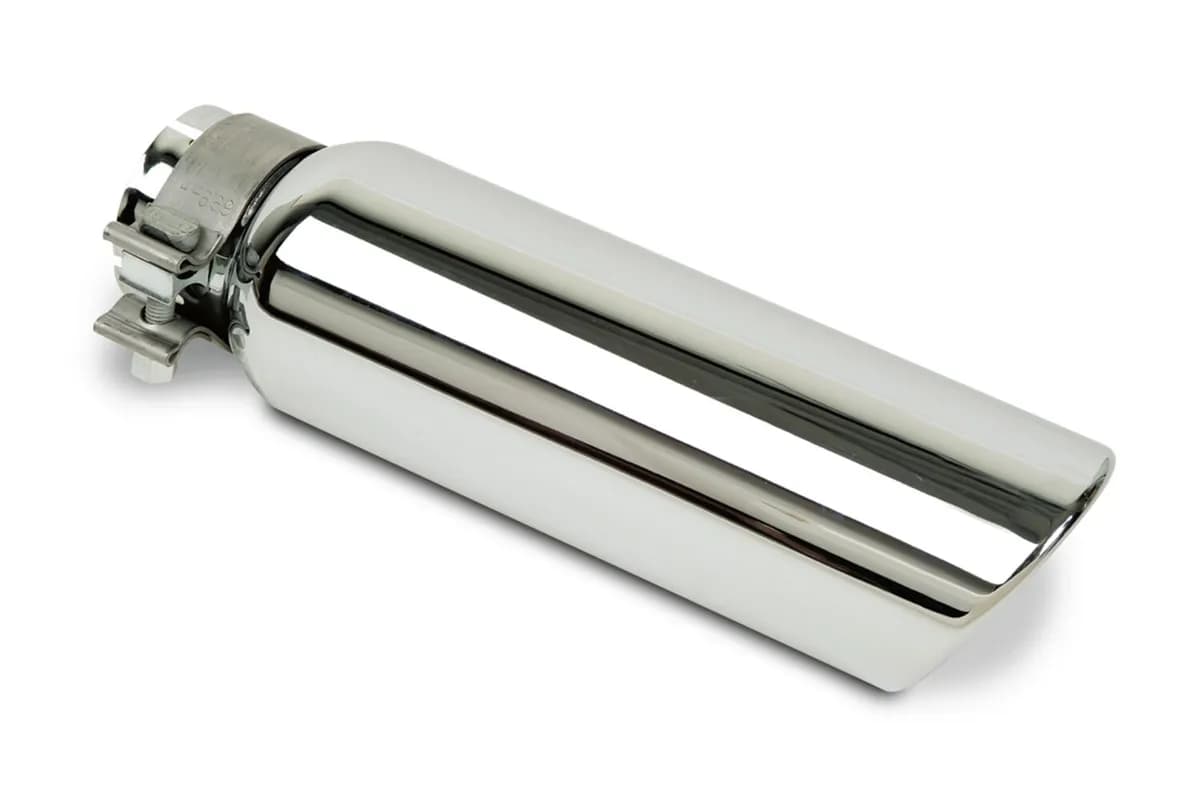 4in od x 10in For 2 3/4in Inlet Chromed Stainless Steel Clamp Style Exhaust Tip
