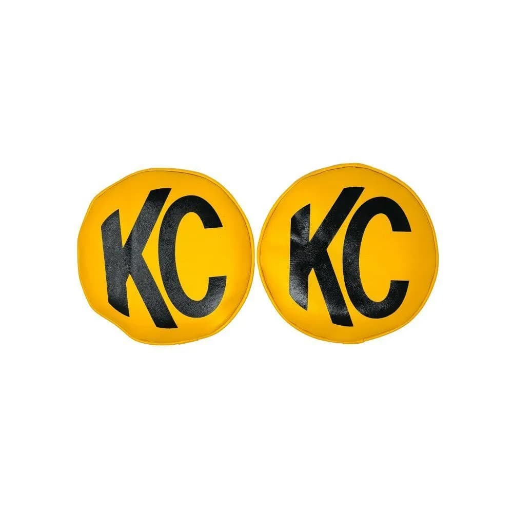 KC HiLiTES 5801 Cover - Retro 8 Vinyl Yellow w/ Black KC Soft (pr)