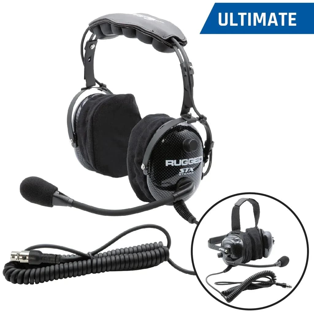 H22 Stx Stereo Over The Head (Oth) Headset For Stereo Intercomcarbon Fiber