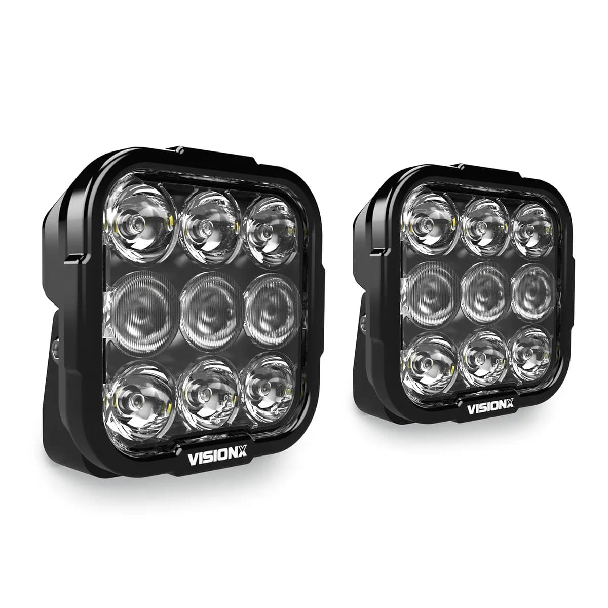 9 LED Duralux Gen2 Driving Light 6020 Combo Driving Beam With DRL White Pair