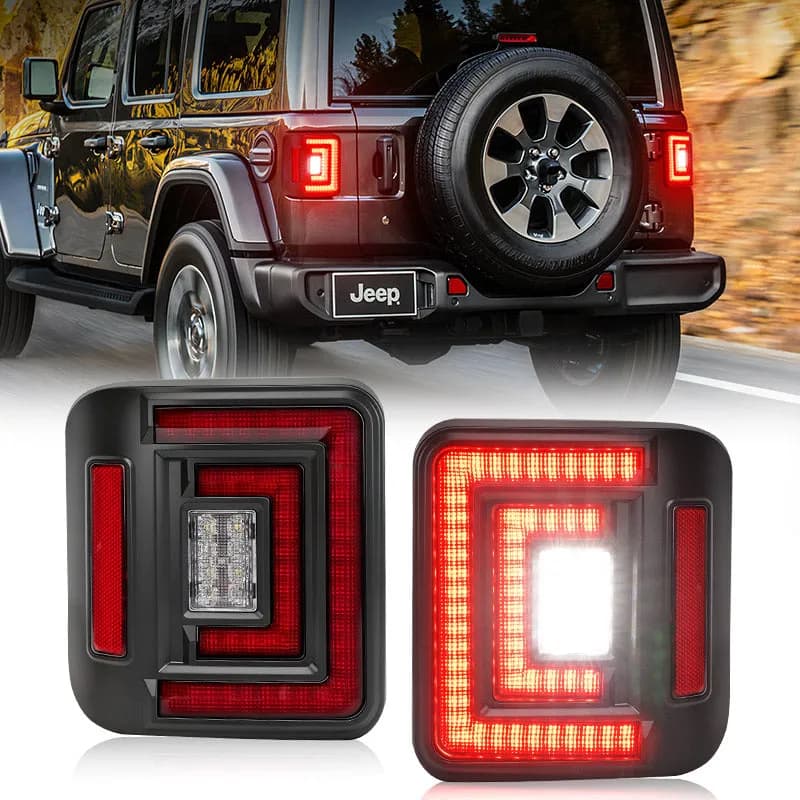 Flush Mount Jeep Wrangler Tail Lights – Ultra Bright LED Upgrade for JL 2018–2026