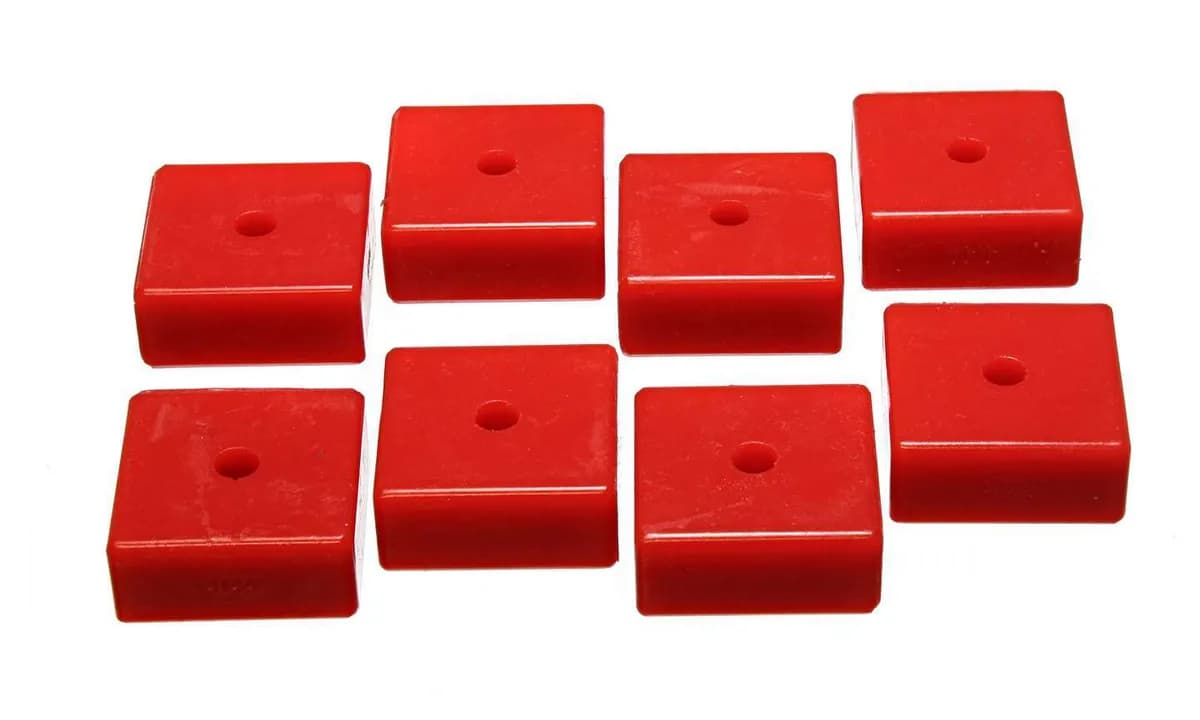 Universal Body Pushing Pad Setredperformance Polyurethane2 1/16in sq x 3/8in id x 15/16in h