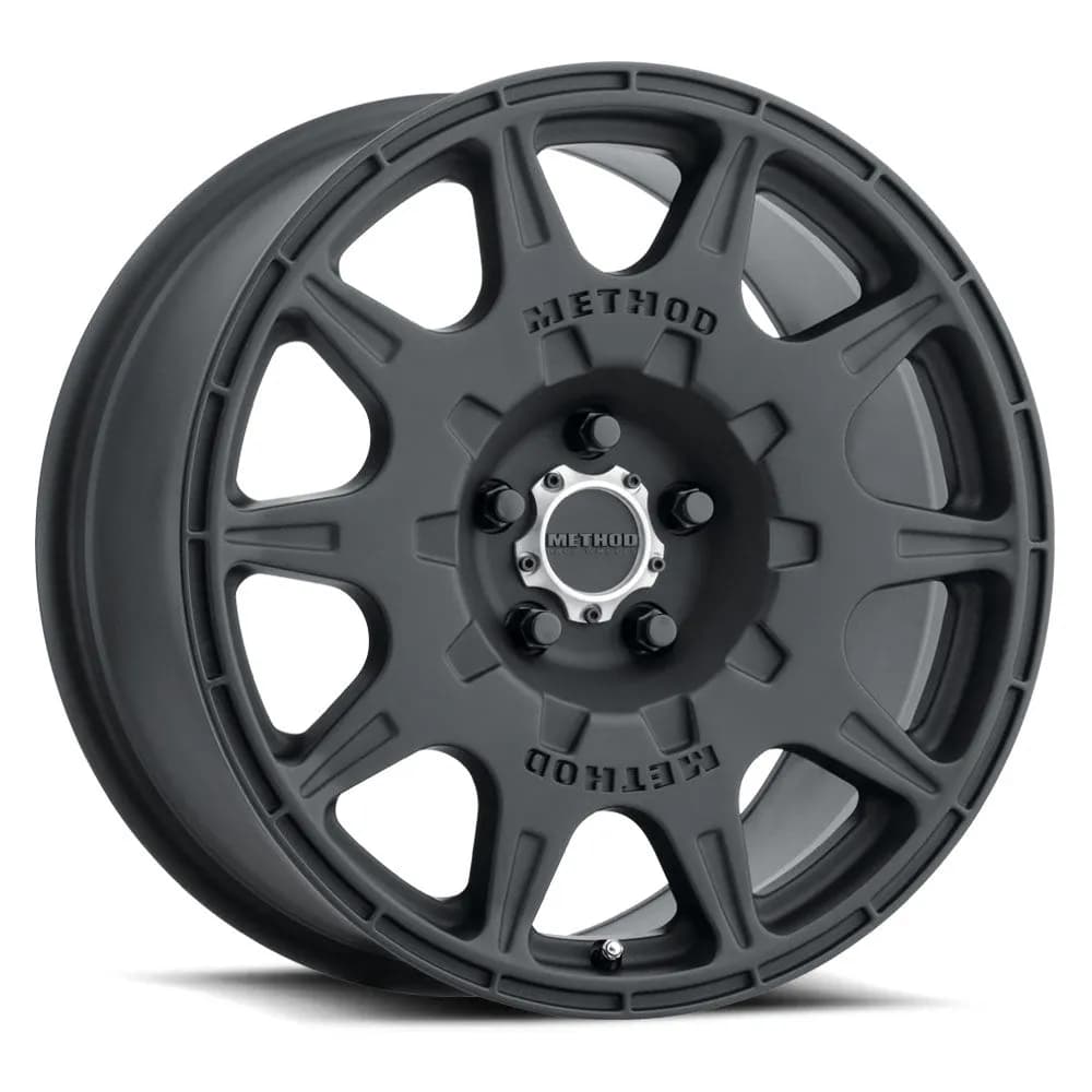 Aluminum Wheels 17x8 Rally MR502 Bolt Pattern 5 On 100 Offset 38 Lip Size 0 Matte Black MB Method