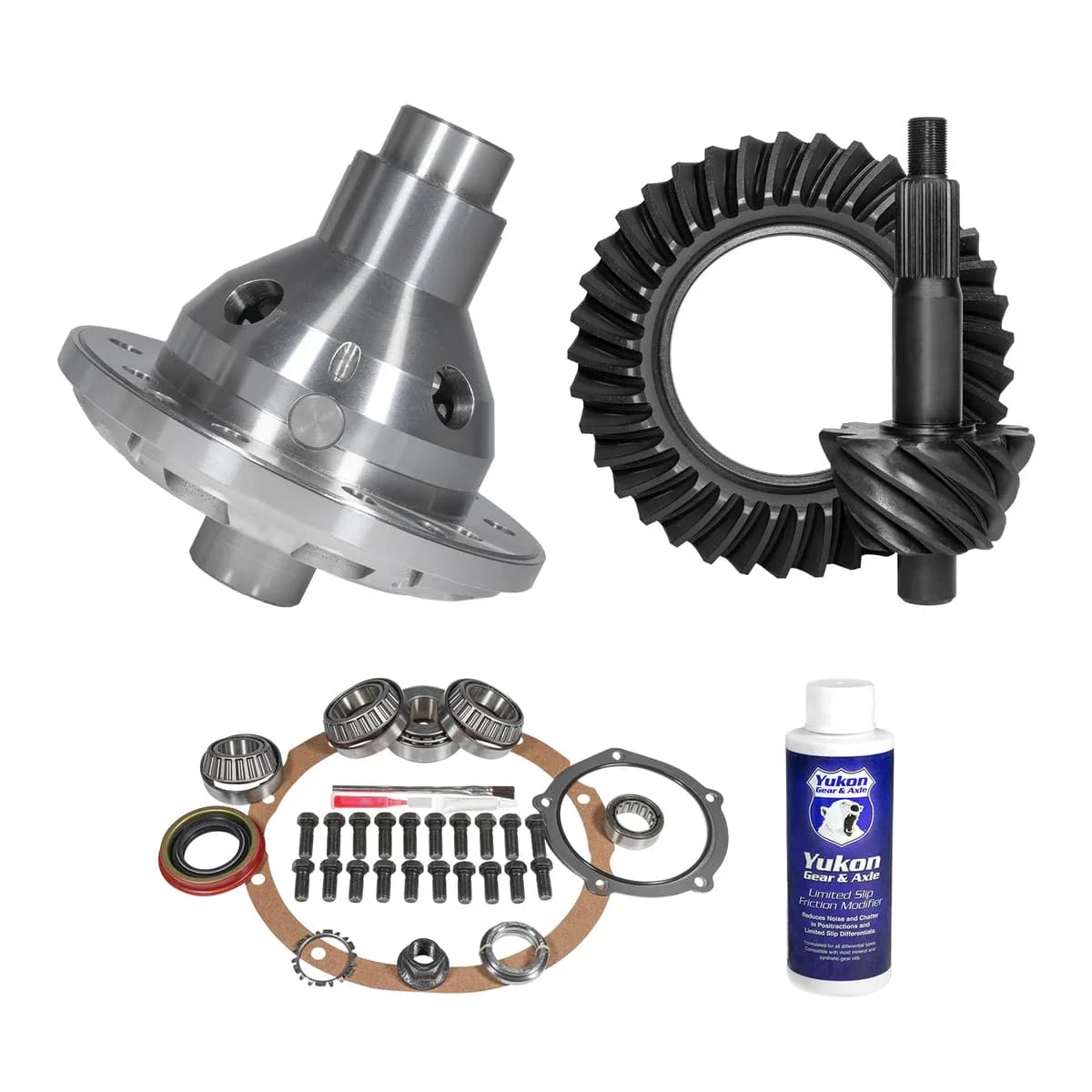 Muscle Car Limited Slip & Re-Gear Kit For Ford 9 28 Spline 3.25 Ratio 9.0 Inch Ford 3.25 Ratio R&P Gear/ Install Kit Package With 31 Spline T/L Posi (Fits 3.062 Inch Do/ Daytona Ps) Yukon Gear