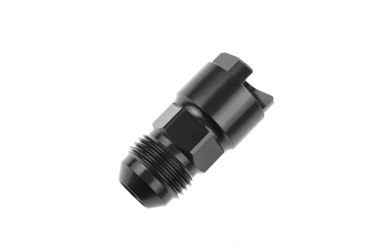 Fuel Fitting 06 an Male to 1/4 EFI Female Black