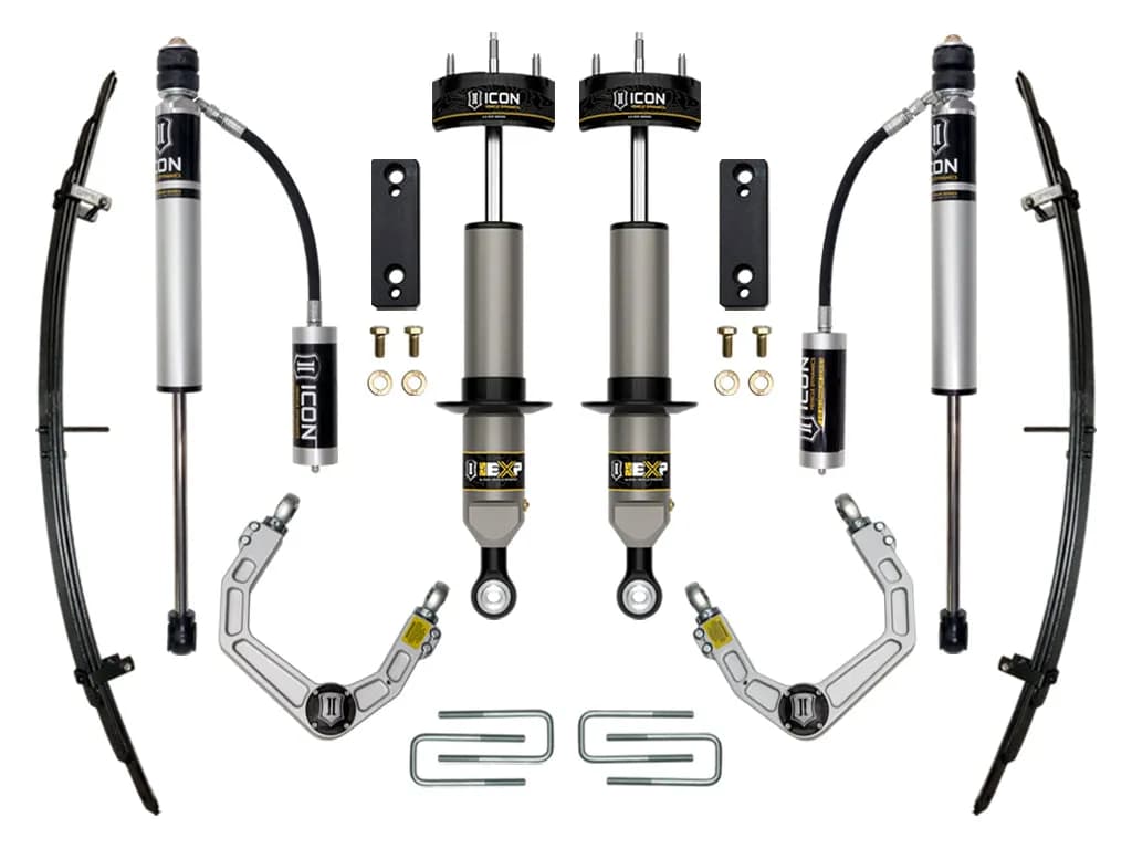 Icon 2005-2023 Toyota Tacoma, 0-2" Lift, Stage 3 Exp Suspension System, Billet Uca