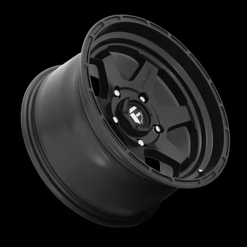 Aluminum Wheels 17X9 Shok D664 6 On 139.7 Matte Black 106.1 Bore 1 Offset 26 Lbs Fuel Off Road Wheels