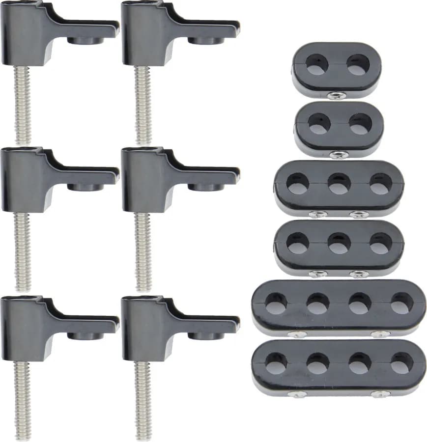 Taylor Cable 7-8mm Horizontal Wire Loom Kit Black