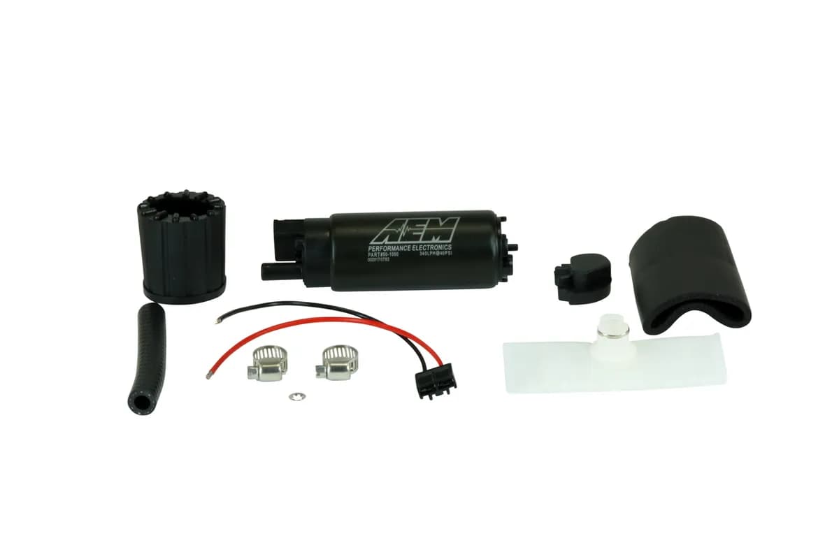 AEM High Flow In-Tank Fuel Pump - 340 LPH @ 40 psi - Offset Inlet