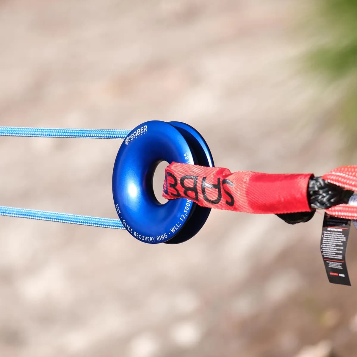 Mile Marker Ezy-Glide 12,500 WLL Recovery Ring & Bag - Blue