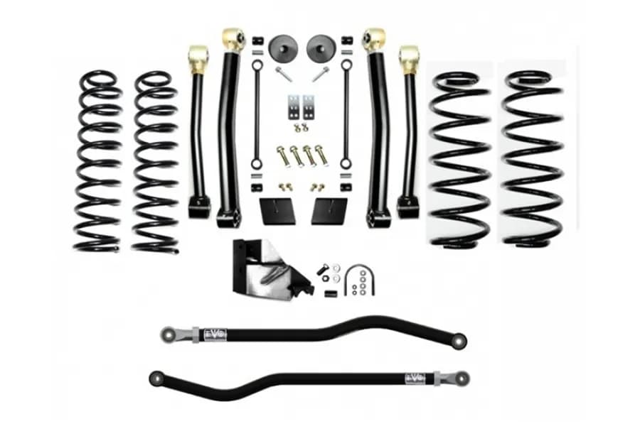 EVO Manfacturing 4.5in Enforcer Overland Lift Kit, Stage 3 Plus - no Shocks - JL