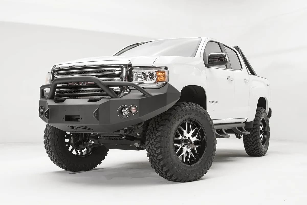 Premium Winch Front Bumper; 2 Stage Black Powder Coated; w/Pre-Runner Guard;