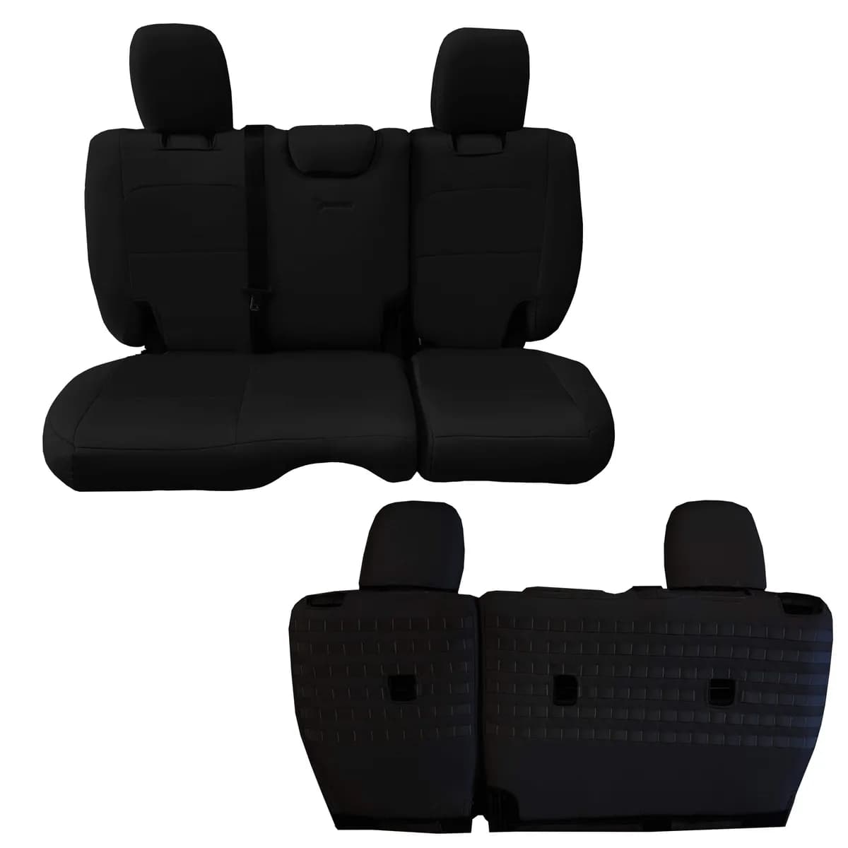 Bartact 2019-22 Jeep JL Rear 4 Door Bench With Out Arm Rest-Red