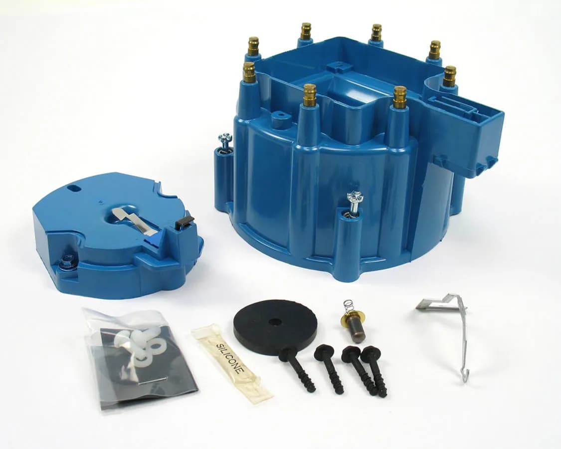 Replacement Distributor Cap and Rotor Kit for HEI Distributors - Blue (Service Part Only)