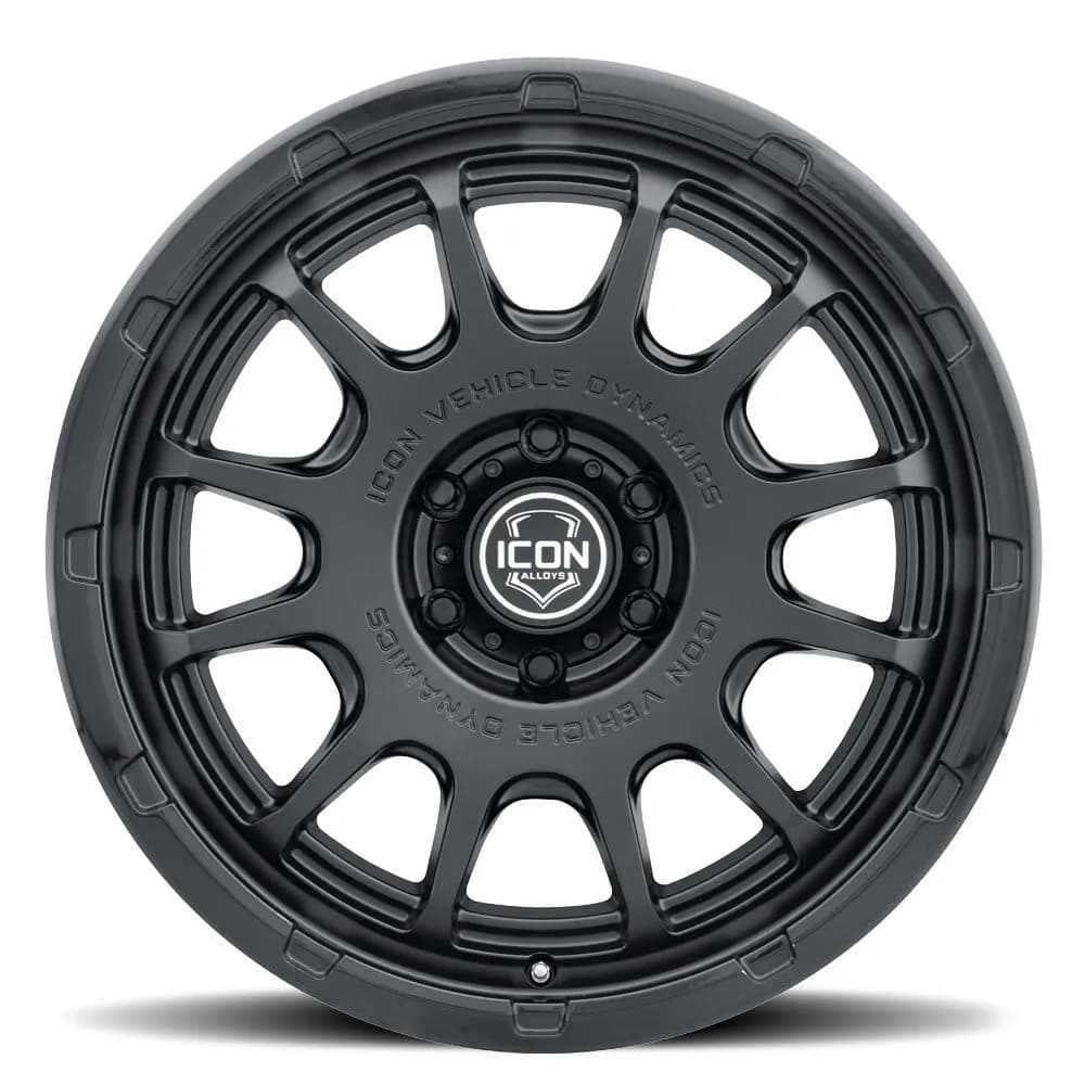 ICON ALLOYS | Rancho | Double Black | Silver Machined/Gloss Black Lip | Satin Bronze / Gloss Black Lip
