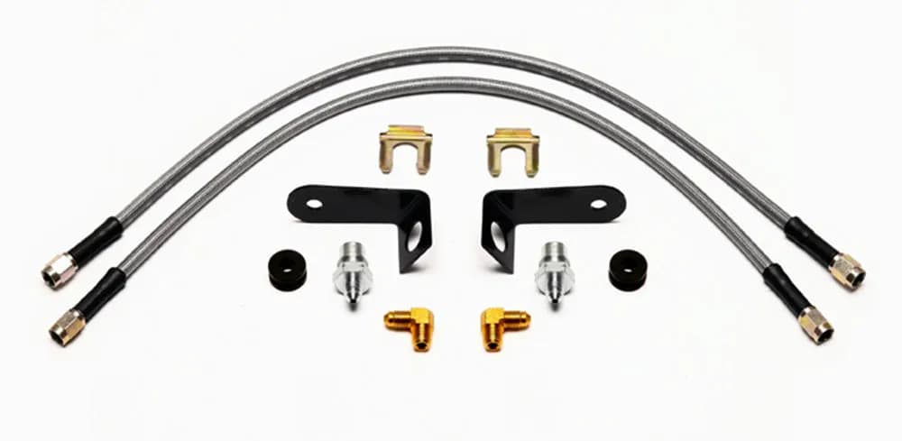 Wilwood Flexline Kit 20 inch -3 M10-1.0 BF 18 NPT 90 Degree