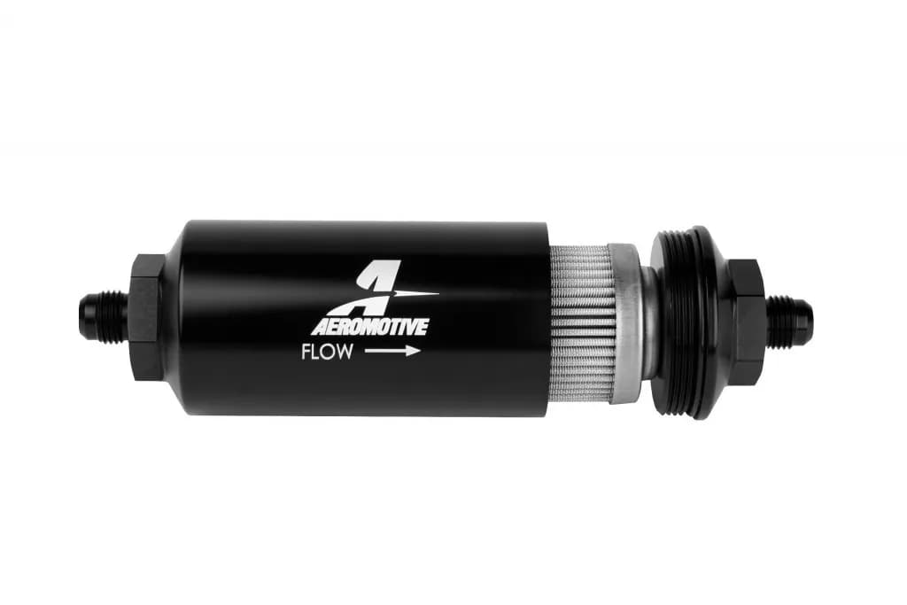 Filter Inline 100m Stainless Mesh Element An06 Male Brightdip Black 2in