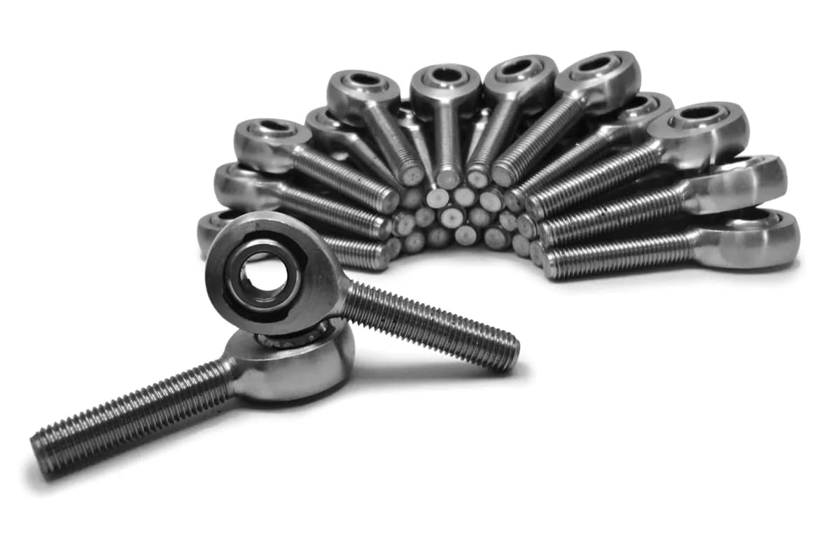 Inch Male 1/2-20 LH Chrome Moly Housing, Nylon Race 30 Pack