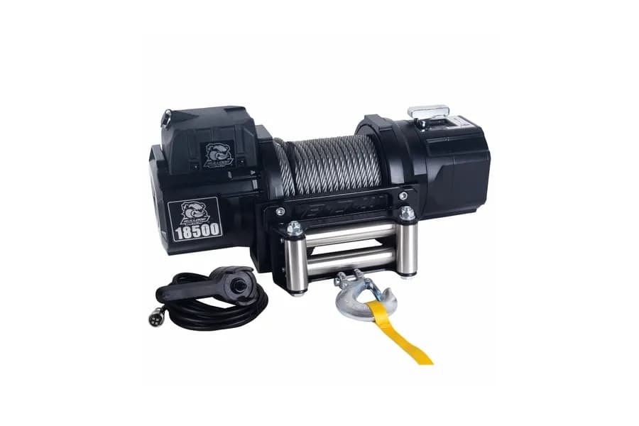 18,500lb Heavy-Duty Winch with 85ft Wire Rope Bulldog Winch