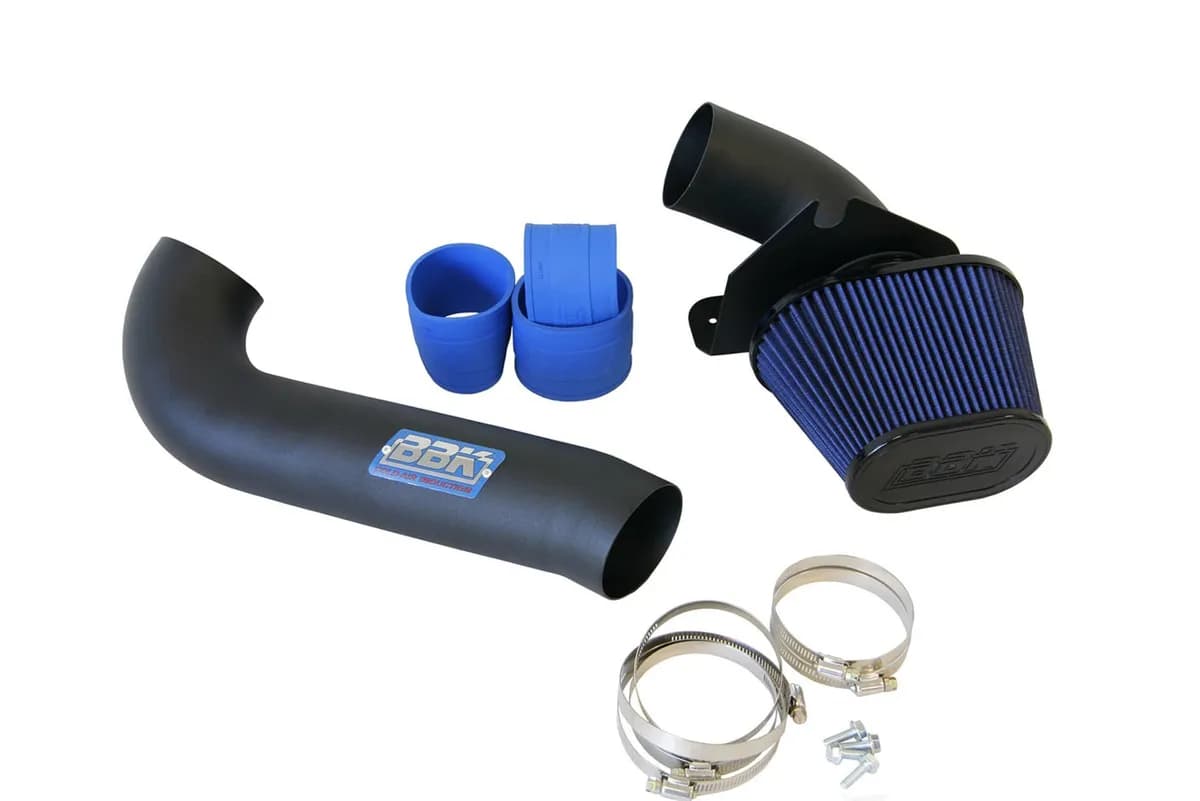 Ford Mustang 5.0 Cold Air Intake Kit Fenderwell Style Blackout 86-93