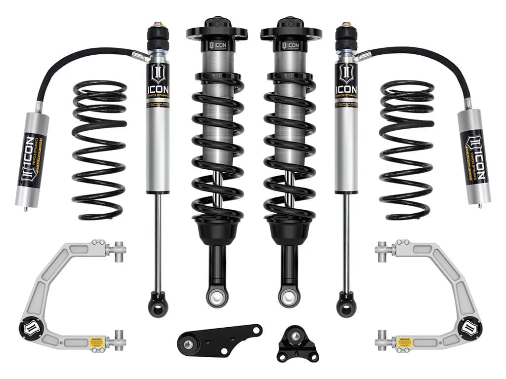 ICON 2024-2025 Toyota Tacoma 1.25-3" Lift, Stage 3 Suspension System, Billet, Overland Rear Springs