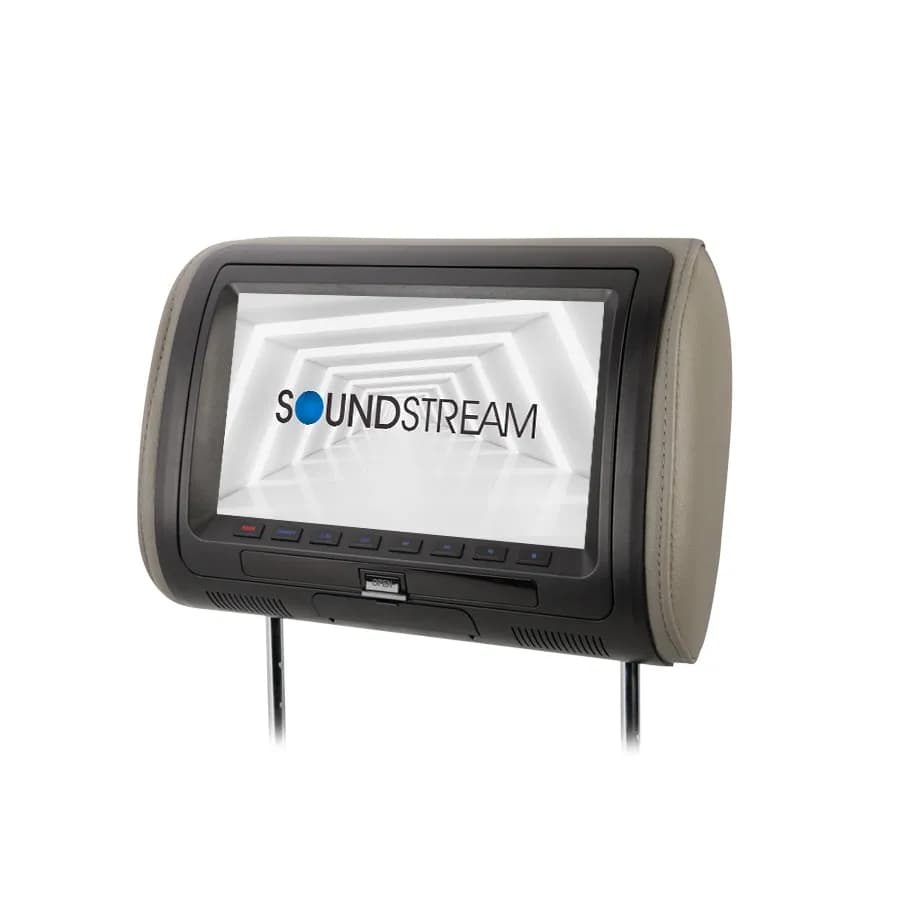 Universal Dvd Headrest W/7in Lcd 3 Color Changeable