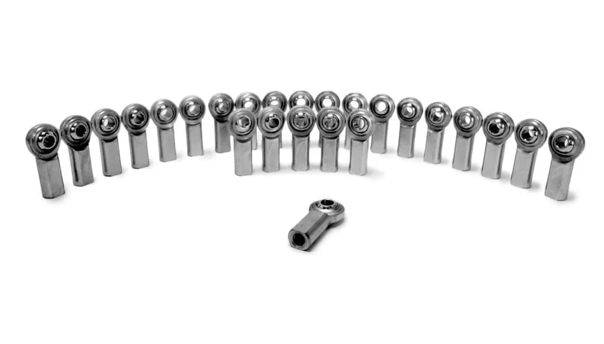 Steinjäger Metric Female Rod Ends Stainless 304 Housing, PTFE Race M8 x 1.25 RH 25 Pack
