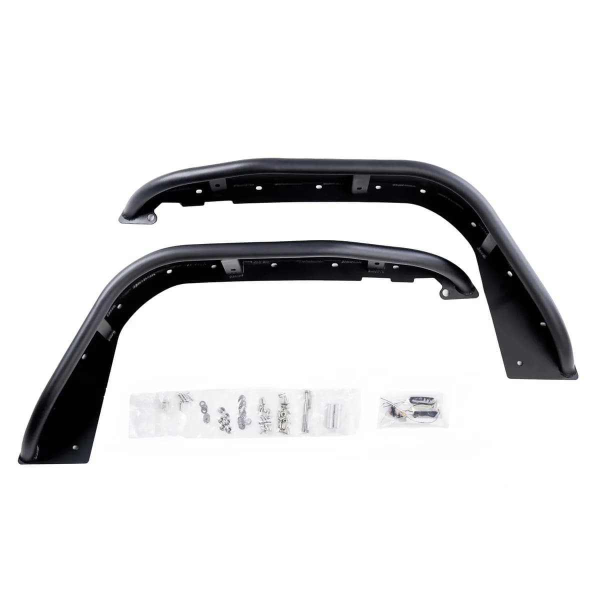 20c Wrangler JT Full Assault Black Aluminum Fender Kit Black Rear