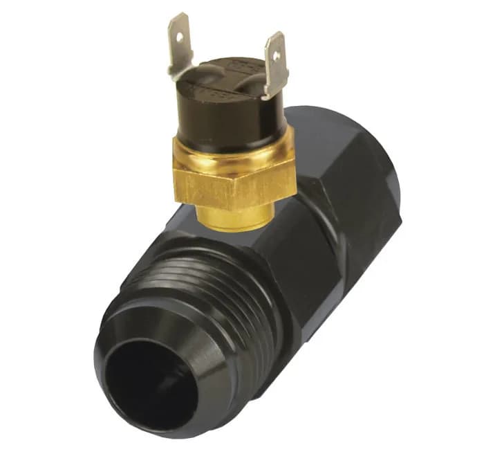 Derale 35022 Premium In-Line Fan Control Thermostat 180°, -10AN x -10AN