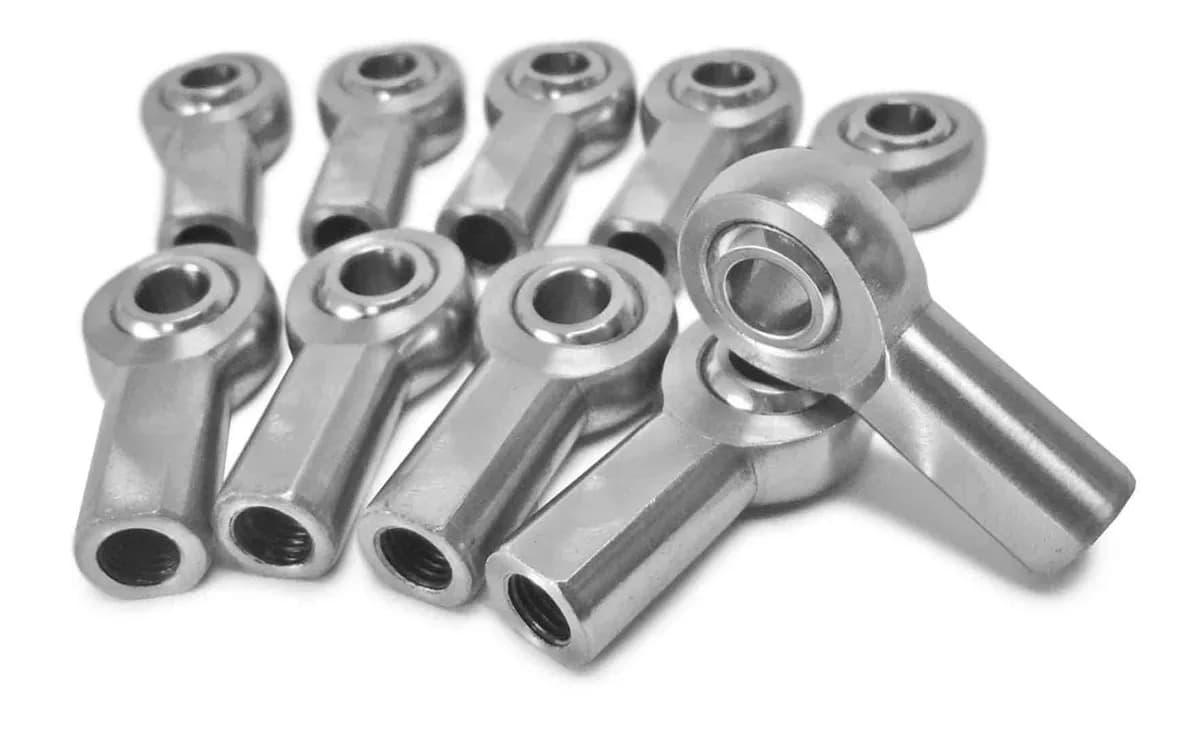 Inch Female Stainless 304 Housing, PTFE Race 10-32 RH 10 Pack