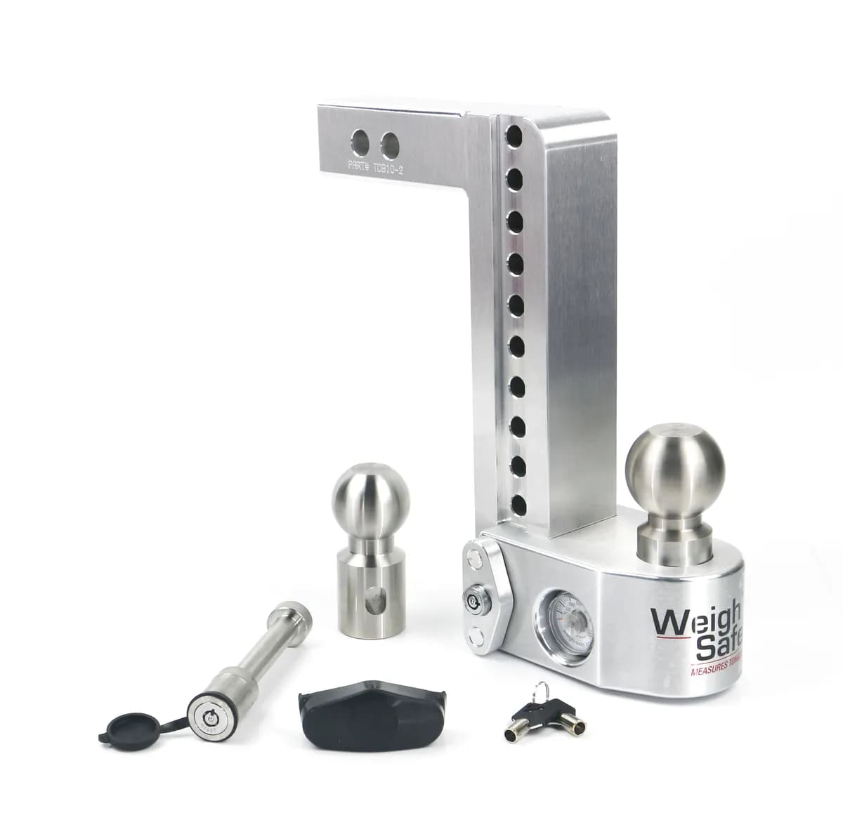 10in Drop Hitch With 2in Shank (10k/12.5k Gross Tongue Weight Rating) With Ws05keyed Alike