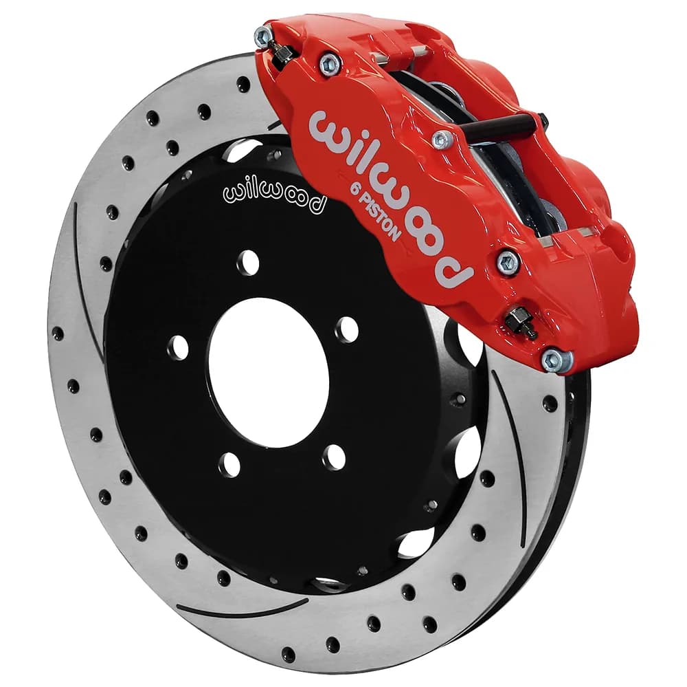 Kit Front Honda Civic 13-Up OEM 57mm Piston Caliper 12.88 Rtr Srp Red Wlines