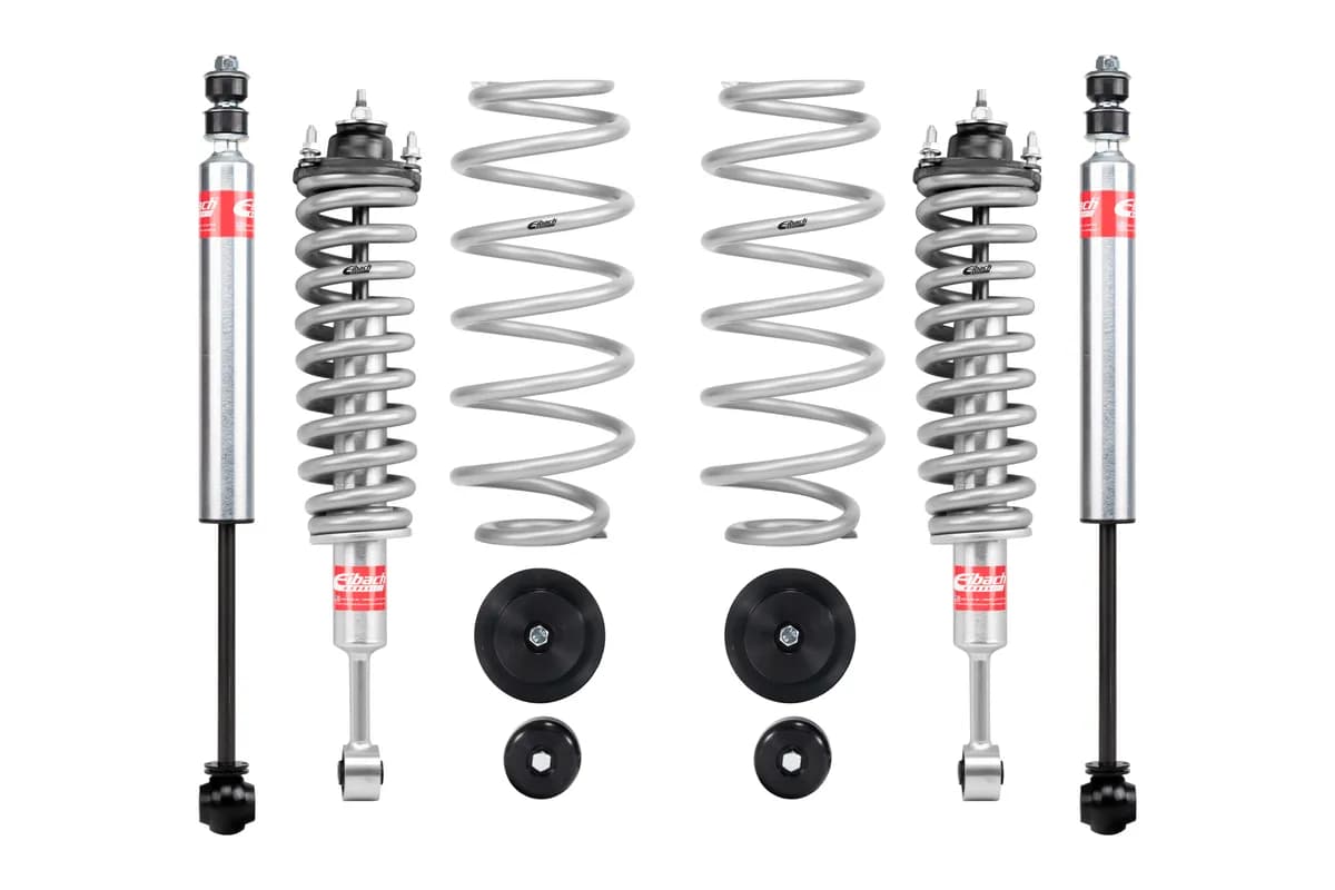 Eibach e81-59-005-01-22 Set of 2 Assembled Front Shocks, Springs, Mounts + 2 Springs + 2 Rear Shocks